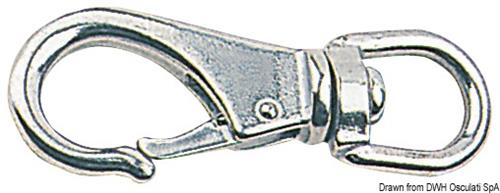 Moschettone inox con girella 94 mm